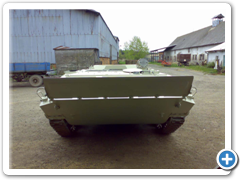 Přední pohled vozidla BVP po provedené povrchové úpravě 