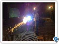 Představná tyč - metalizace další části 