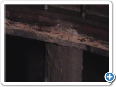 Původní stav předrozváděcích lopat - horní část