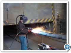 Aplikace elektrometalizace koncové části