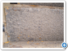 Detail prokorodované předešlé povrchové ochrany