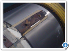 Hřídel generátoru po opracování