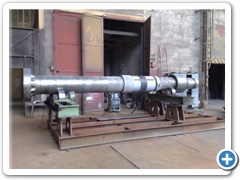 Hřídel generátoru před elektro metalizací 