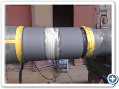 Detail hřídele po metalizaci