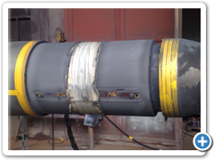 Další detail hřídele po metalizaci