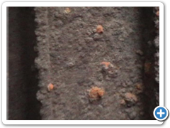 Detail vtokového zařízení před renovací