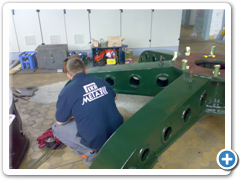 Renovovaný povrch generátoru - detail 