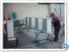 Aplikace vrchního nárěru - detail 