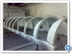 Vedení vzduchu - boční pohled