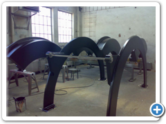 Dolní lopatkový kruh ošetřený nátěrovým systémem Hempel