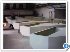 Ochranné části - vytvrzený vrchní nátěr