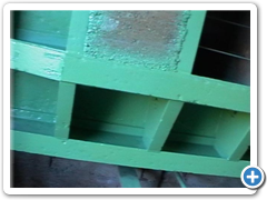 Hradidlový uzávěr po renovaci nátěrového systému