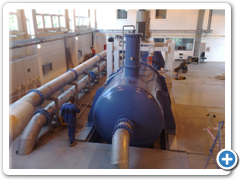 Naaplikovaná horní vrtsva na horní nádrži - detail