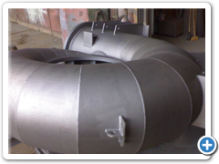 Boční pohled na otryskanou spirálu