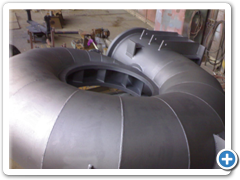 Boční pohled na otryskanou spirálu - detail