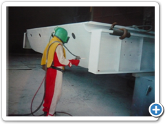 Aplikace plynové metalizace na rychlozávěrnou tabuli