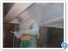 Vnitřní část rychlozávěrné tabule a aplikace plynové metalizace