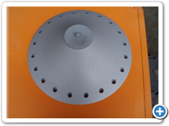 Elektro metalizace - hrot náboje - aplikace dokončena